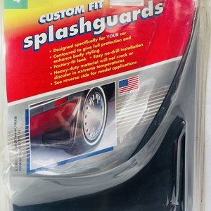 Power Flow Custom Fit Black Splashguards, Model #4 Vintage Heavy Duty USA Made